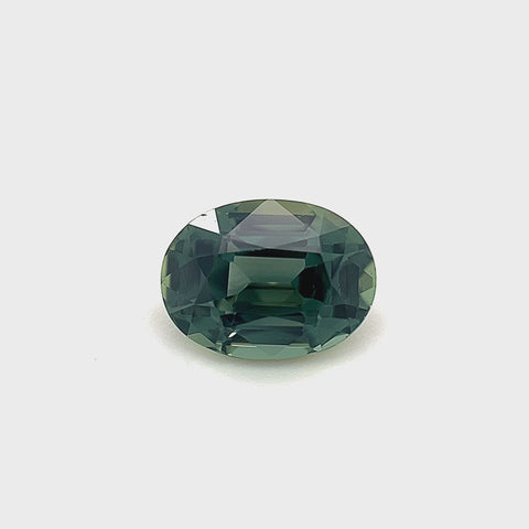 Teal Sapphire 1.58ct Oval