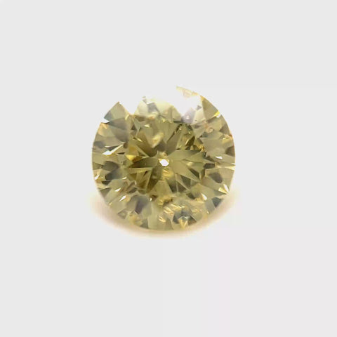 Natural Fancy Intense Yellow 1.39ct Round