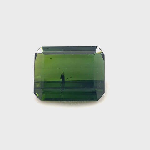 Green Tourmaline 3.55ct Octagonal