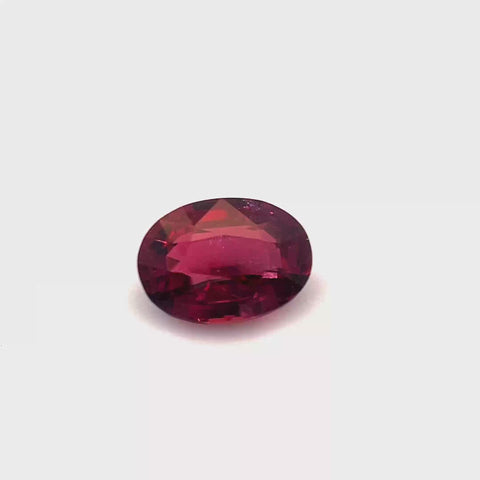No Heat Ruby 0.81ct Oval