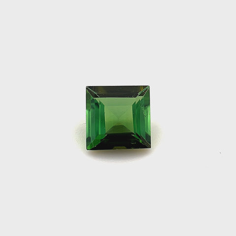 Green Tourmaline 1.03ct Princess