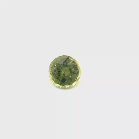 Green Sapphire 0.74ct Round