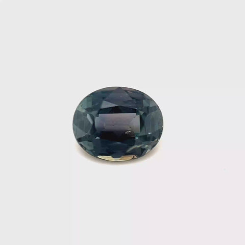 No Heat Colour Change Teal Tanzanian Sapphire 1.58ct Oval