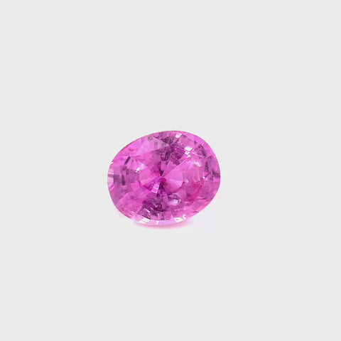 No Heat Tanzanian Oval Pink Sapphire 1.56ct