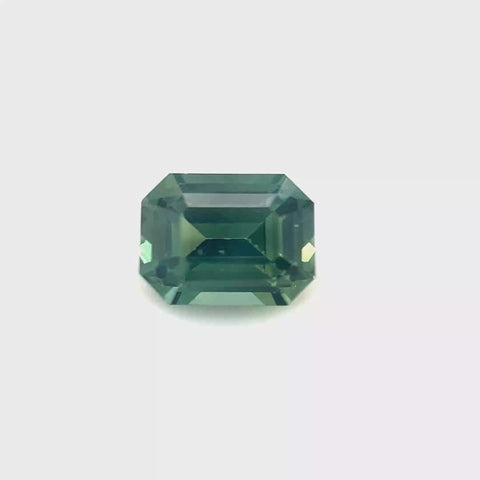 Teal Sapphire 1.17ct Octagonal
