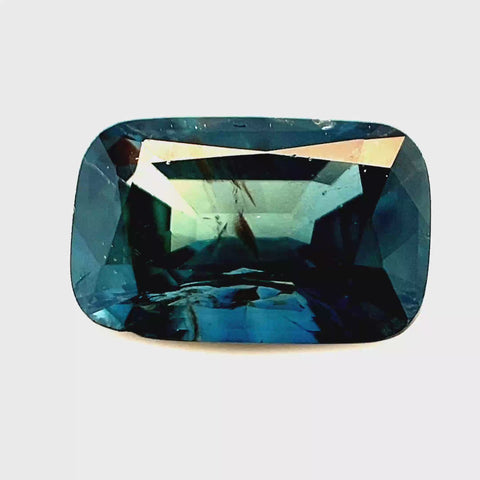 Teal Sapphire 2.02ct Cushion